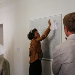 KURATORINNENFÜHRUNG, Juli 2021, Ausstellung EINATMEN-AUSATMEN. Foto: KULTUM