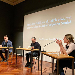 Der doppelte Gast: Thomas Ballhausen - Helwig Brunner. 'Das Mädchen Parzifal ist nicht von gestern'. Moderation: Barbara Rauchenberger. KULTUM, 26.9.2020, Foto: KULTUM/Andrea Hopper