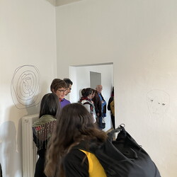 Eröffnung der Ausstellung: 'SISTERS OF THE LABYRINTH' von Renate Kordon und Tamara Friebel, KULTUM Graz, 2. März 2024. Foto: KULTUM/Johannes Rauchenberger