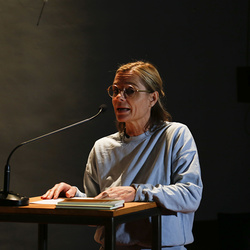 Der doppelte Gast: Chrstoph Wenzel und Karin Fellner. Foto: KULTUM