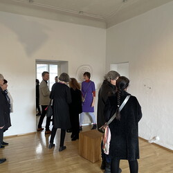 Eröffnung der Ausstellung: 'SISTERS OF THE LABYRINTH' von Renate Kordon und Tamara Friebel, KULTUM Graz, 2. März 2024. Foto: KULTUM/Johannes Rauchenberger