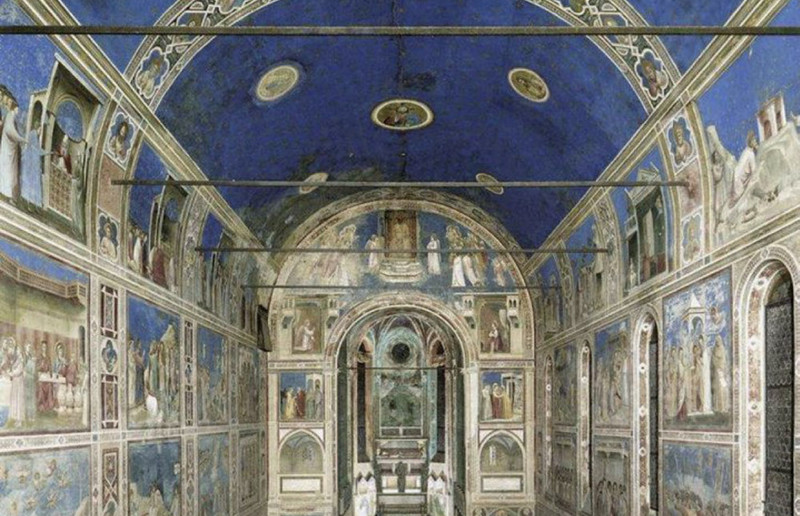 Giotto di Bondone (1266/67-1337), Freskenzyklus, 1303-06 Ratschluss der Erlösung, Szenen aus dem Leben Mariens und Joachims; Szenen aus dem Leben Jesu Jüngstes Gericht, Arenakapelle (Capella di Scrovegni), Padua