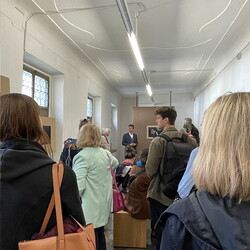 DE PROPAGANDA FIDE. Überraschende Glaubenswerbungen der Katholischen Kirche ? Kuratorenführung mit Johannes Rauchenberger im Rahmen des Galerientags des steirischen herbst, 24.9.2022 Foto: KULTUM/Alexandra Seyi