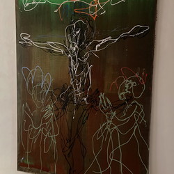 Guillaume Bruere, Dead & Alive. Alte Meister, 2021,  Ausstellungsaufbau. Foto: KULTUM/Andrea Hopper