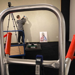 Guillaume Bruere, Dead & Alive. Alte Meister, 2021,  Ausstellungsaufbau. Foto: KULTUM/Andrea Hopper