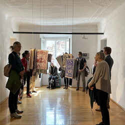 DE PROPAGANDA FIDE. Überraschende Glaubenswerbungen der Katholischen Kirche ? Kuratorenführung mit Johannes Rauchenberger im Rahmen des Galerientags des steirischen herbst, 24.9.2022 Foto: KULTUM/Alexandra Seyi