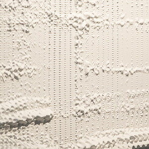 0512, Martin Mathy * 1976 , Steffen Strassnig *1969, leben und arbeiten in Graz (AT), Sonagramm des Wortes „Allah“, 2008 – 2010, Kunststoff, CNC-gefräst, 87 x 140 x 8 cm, 1/ 3, DVD, In Kooperation mit Islamforscher Ibric Almir / Islamische, Religio