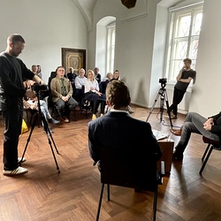 CINEMA ALTERA_Thomas Henke_Künstlergespräch_20230222. Foto: KULTUM Graz