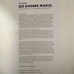 Till Velten: DIE ANDERE MARIA. Aufbau im KULTUM.