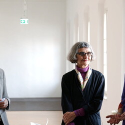 Eröffnung der Ausstellung: 'SISTERS OF THE LABYRINTH' von Renate Kordon und Tamara Friebel, KULTUM Graz, 2. März 2024. Foto: KULTUM/Johannes Rauchenberger
