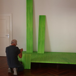 KURATORINNENFÜHRUNG, Juli 2021, Ausstellung EINATMEN-AUSATMEN. Foto: KULTUM