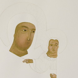 Judith Zilllich: MUTTER GOTTES. (Ikonen 2018–2021), Eitempera auf PapierKULTUM Galerie, 12. Nov. 2021 bis 12. Feb. 2022. Kurator: Johannes Rauchenberger