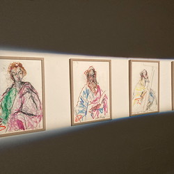 Guillaume Bruere, Dead & Alive. Alte Meister, 2021,  Ausstellungsaufbau. Foto: KULTUM/Andrea Hopper