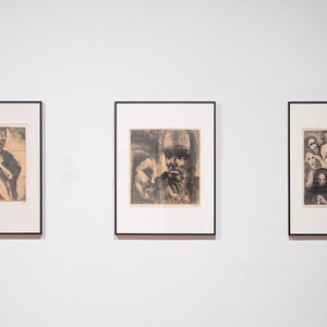 Ausstellungsansichten: 'Im Bann (s)einer großen Erzählung: Josef Fink (1941–1999), KULTUM Graz, 28.2.–19.4.2025 Kurator*in: Elisabeth Koller, Johannes Rauchenberger