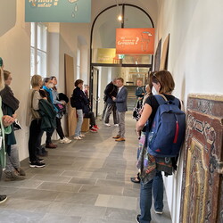 DE PROPAGANDA FIDE. Überraschende Glaubenswerbungen der Katholischen Kirche ? Kuratorenführung mit Johannes Rauchenberger im Rahmen des Galerientags des steirischen herbst, 24.9.2022 Foto: KULTUM/Alexandra Seyi