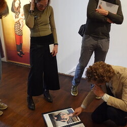 Künstleringespräch mit Dorothee Golz in der Ausstellung 'Gott hat kein Museum' mit Kurator Johannes Rauchenberger.  KULTUMUSEUM Graz, 9.5.2026