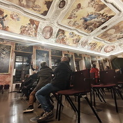 Lange Nacht der Museen, 4. Oktober 2025: Alte Bilder von, aus, ?ber Gott... Die Botschaft der Bilder im Minoritensaal: Führung mit Dr. Johannes Rauchenberger durch den Minoritensaal