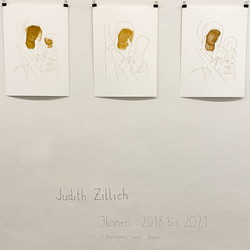 Judith Zilllich: MUTTER GOTTES. (Ikonen 2018–2021), Eitempera auf PapierKULTUM Galerie, 12. Nov. 2021 bis 12. Feb. 2022. Kurator: Johannes Rauchenberger