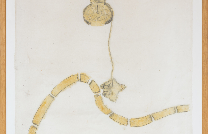 'Vatikan', 2002, Grafit und Fettstift auf Papier, 92x63 cm, gerahmt, Sammlung der Diözese Graz-Seckau, Ankauf durch Diözesanbischof Dr. Egon Kapellari (2002) / Edgar Honetschläger