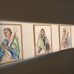 Guillaume Bruere, Dead & Alive. Alte Meister, 2021,  Ausstellungsaufbau. Foto: KULTUM/Andrea Hopper