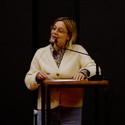 Doppelte Gäste: Thomas Ballhausen und Ferdinand Schmatz – 500 mg Orpheus Forte. | 17. November 2023 | Einführung: Barbara Rauchenberger  | Moderation des Gesprächs: Helwig Brunner. Foto: J. Rauchenberger