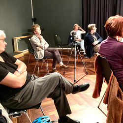 Der doppelte Gast: Thomas Ballhausen - Helwig Brunner. 'Das Mädchen Parzifal ist nicht von gestern'. Moderation: Barbara Rauchenberger. KULTUM, 26.9.2020, Foto: KULTUM/Andrea Hopper