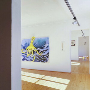 Ausstellungsansicht: Zenita Komad: Nie wieder Krieg! KULTUMUSEUM Graz, 3.2.–26.5.2024, Kurator Johannes Rauchenberger