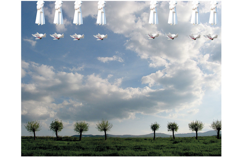 Do Nieba, (Polish Landscape), 2007 Lightbox, 50x60 cm, Privatsammlung / Private collection Aus der Ausstellung / From the exhibition: GESTURES OF INFINITY (2007) / Marta Deskur