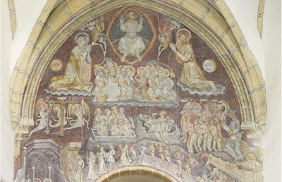 Jüngstes Gericht, 1416, Fresko. Bruck, Filialkirche Hl. Ruprecht