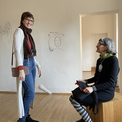 Ausstellungsführung mit Tamara Friebel. Foto: KULTUM/ J. Rauchenberger