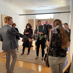 DE PROPAGANDA FIDE. Überraschende Glaubenswerbungen der Katholischen Kirche ? Kuratorenführung mit Johannes Rauchenberger im Rahmen des Galerientags des steirischen herbst, 24.9.2022 Foto: KULTUM/Alexandra Seyi