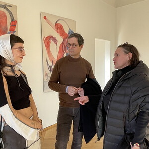 Eröffnung der Ausstellung: 'Margo Sarkisova: Reflections on Identity'; Kuratorin/Curator: Nastia Khlestova KULTUM Graz, 16.12.2023 In Kooperation mit   Foto: J. Rauchenberger