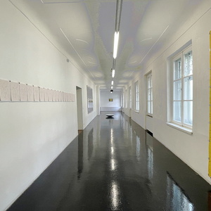 Wilhelm Scheruebl Mexican Sun, Bitterorangenschatten, Serie 2022  Bleistift auf Millimeterpapier  Serie aus 27 A4-Bl?ttern 