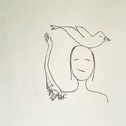 Aufbau der Ausstellung: 'SISTERS OF THE LABYRINTH' von Renate Kordon und Tamara Friebel, KULTUM Graz, 2.-23.März 2024  Foto: KULTUM/Johannes Rauchenberger