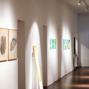 Ausstellungsansichten: 'Im Bann (s)einer großen Erzählung: Josef Fink (1941–1999), KULTUM Graz, 28.2.–19.4.2025 Kurator*in: Elisabeth Koller, Johannes Rauchenberger