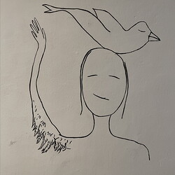 Aufbau der Ausstellung: 'SISTERS OF THE LABYRINTH' von Renate Kordon und Tamara Friebel, KULTUM Graz, 2.-23.März 2024  Foto: KULTUM/Johannes Rauchenberger