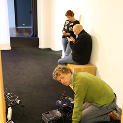 NINAVALE. Ausstellungsaufbau. 'Paradise is temporarily closed. God' KULTUM Graz, 24. Oktober 2020 bis 12. Dezember 2020. Foto: KULTUM/Andrea Hopper