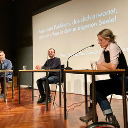 Der doppelte Gast: Thomas Ballhausen - Helwig Brunner. 'Das Mädchen Parzifal ist nicht von gestern'. Moderation: Barbara Rauchenberger. KULTUM, 26.9.2020, Foto: KULTUM/Andrea Hopper