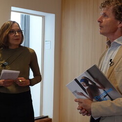 Künstleringespräch mit Dorothee Golz in der Ausstellung 'Gott hat kein Museum' mit Kurator Johannes Rauchenberger.  KULTUMUSEUM Graz, 9.5.2026