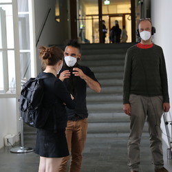 Ausstellungseröffnung, EINATMEN - AUSATMEN, 2. Juni 2021, Foto: KULTUM