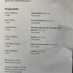 Tage der neuen Klaviermusik Graz. Foto: KULTUM/J. Rauchenberger