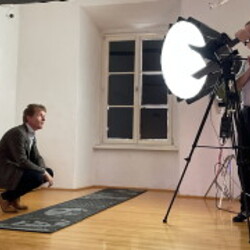 PETER ANGERER_GEHEN & BLEIBEN_Filmdreh. Foto: KULTUM/Hopper