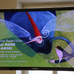 Frau Meier die Amsel, Mezzanintheater, JUNGES PUBLIKUM, September 2021. Foto: KULTUM
