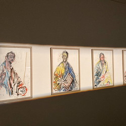 Guillaume Bruere, Dead & Alive. Alte Meister, 2021,  Ausstellungsaufbau. Foto: KULTUM/Andrea Hopper