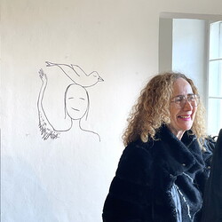 Eröffnung der Ausstellung: 'SISTERS OF THE LABYRINTH' von Renate Kordon und Tamara Friebel, KULTUM Graz, 2. März 2024. Foto: KULTUM/Johannes Rauchenberger
