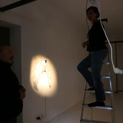 NINAVALE. Ausstellungsaufbau. 'Paradise is temporarily closed. God' KULTUM Graz, 24. Oktober 2020 bis 12. Dezember 2020. Foto: KULTUM/Andrea Hopper