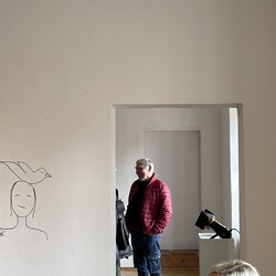 Eröffnung der Ausstellung: 'SISTERS OF THE LABYRINTH' von Renate Kordon und Tamara Friebel, KULTUM Graz, 2. März 2024. Foto: KULTUM/Johannes Rauchenberger