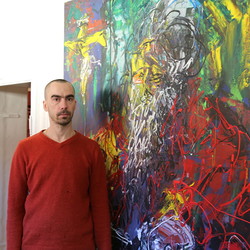 Guillaume Bruere, Dead & Alive. Alte Meister, 2021,  Ausstellungsaufbau. Foto: KULTUM/Johannes Rauchenberger