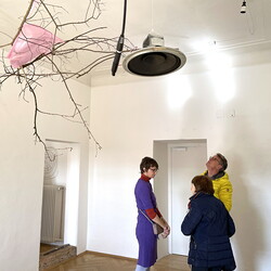 Eröffnung der Ausstellung: 'SISTERS OF THE LABYRINTH' von Renate Kordon und Tamara Friebel, KULTUM Graz, 2. März 2024. Foto: KULTUM/Johannes Rauchenberger
