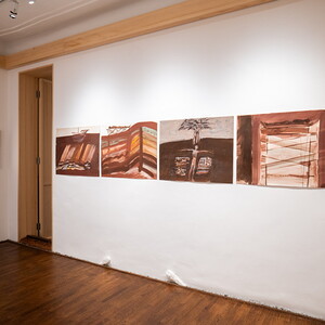 Ausstellungsansichten: 'Im Bann (s)einer großen Erzählung: Josef Fink (1941–1999), KULTUM Graz, 28.2.–19.4.2025 Kurator*in: Elisabeth Koller, Johannes Rauchenberger